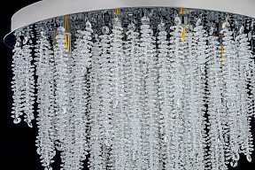 Люстра на штанге Arti Lampadari Flusso Nickel серый арт. Flusso H 1.4.55.105 N