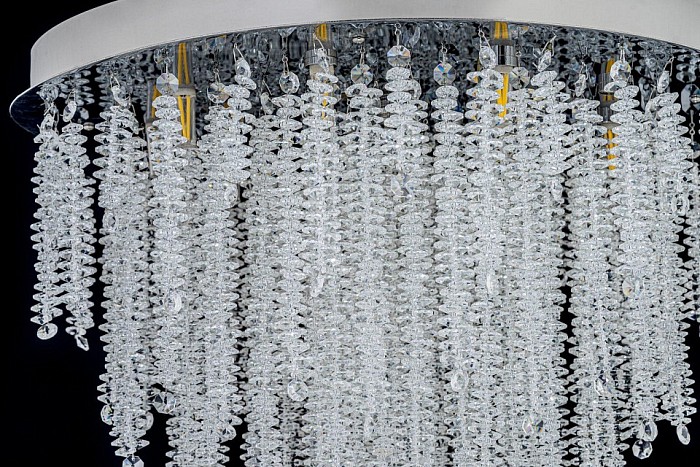 Люстра на штанге Arti Lampadari Flusso Nickel серый арт. Flusso H 1.4.55.105 N