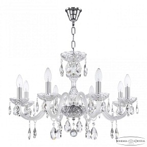 Подвесная люстра Bohemia Ivele Crystal 117 никель арт. 117/8/240 Ni