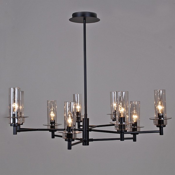 Люстра на штанге ILLUMICO IL2216 черный арт. IL2216-9PLS-24 HIGHBALL
