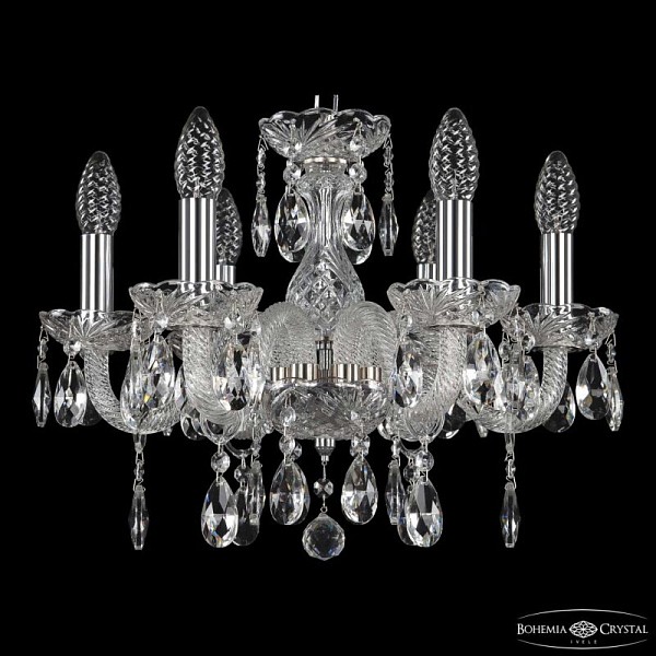 Подвесная люстра Bohemia Ivele Crystal 117 никель арт. 117/6/141 Ni
