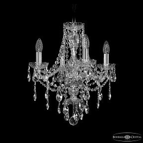 Подвесная люстра Bohemia Ivele Crystal 1415 никель арт. 1415/4/141 Ni