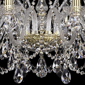 Подвесная люстра Bohemia Ivele Crystal 1411 золото арт. 1411/10/300/G