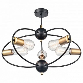 Люстра на штанге Vele Luce Crea черный арт. VL6522L05