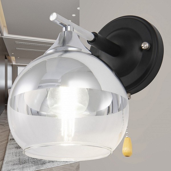 Бра Arte Milano Napoli-9354 хром арт. 339354/1W CR+BK