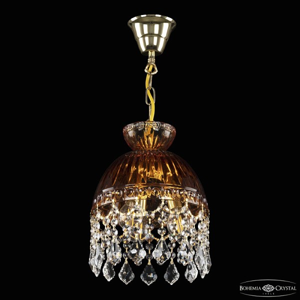Подвесная люстра Bohemia Ivele Crystal 5478 золото арт. 5478/22 G Amber/M-1G Leafs