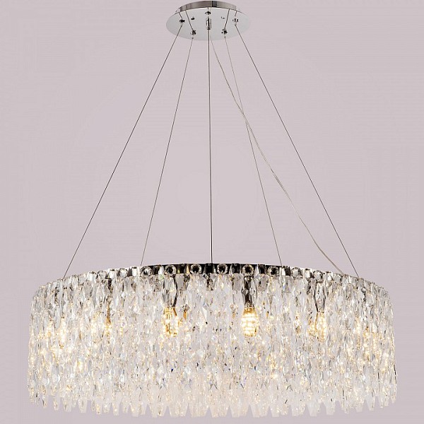 Подвесная люстра ILLUMICO IL5051 хром арт. IL5051-800PZF-25 CH ELITE
