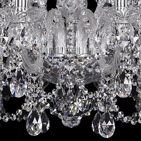 Подвесная люстра Bohemia Ivele Crystal 1411 металл арт. 1411/12+6/300/Ni