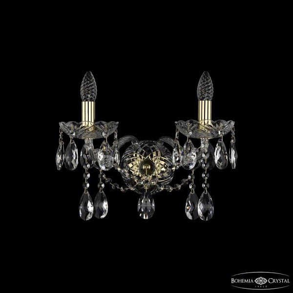 Бра Bohemia Ivele Crystal 1413 золото арт. 1413B/2/165/XL G