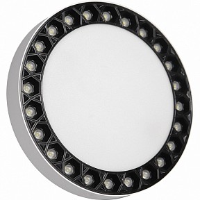 Накладной светильник iLedex Mercury черный арт. 5552-24W-D165-3/4K-WH+BK