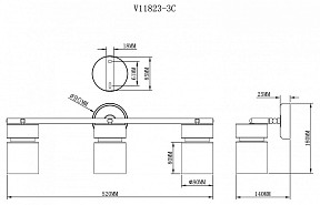 Спот Moderli Almero золото арт. V11823-3C