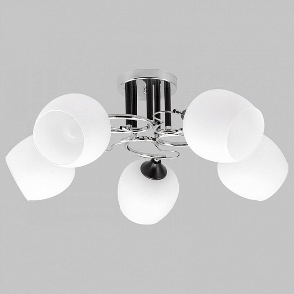 Люстра на штанге Imex MD.3618 черный арт. MD.3618-5-S-CH+BK