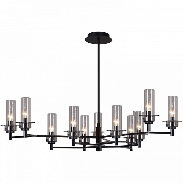 Люстра на штанге ILLUMICO IL2216 черный арт. IL2216-12PLS-24 HIGHBALL