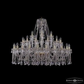 Подвесная люстра Bohemia Ivele Crystal 1413 золото арт. 1413/24+12+6/460 G