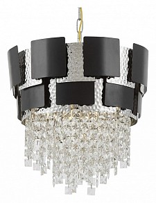 Подвесная люстра LUMINA DECO Kruvia хром арт. LDP 7045-400 BK+CHR