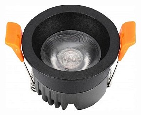 Встраиваемый светильник iLedex Technical Mars черный арт. 107-7W-D64-3000K-24DG-BK