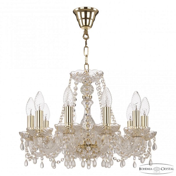 Подвесная люстра Bohemia Ivele Crystal 112 золото арт. 112/10/165 G V0300