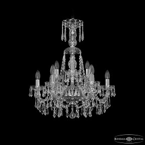 Подвесная люстра Bohemia Ivele Crystal 1403 никель арт. 1403/6+3/195/XL-65 Ni