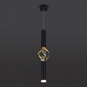 Подвесной светильник Eurosvet Lance черный арт. 50191/1 LED черный/золото