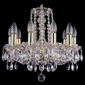 Подвесная люстра Bohemia Ivele Crystal 1402 золото арт. 1402/10/141/G