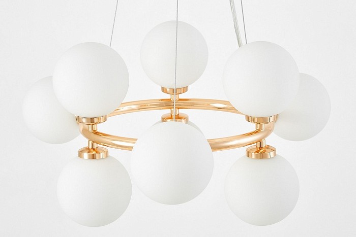 Подвесная люстра LUMINA DECO MARSIADA золото арт. LDP 6033-9 FGD