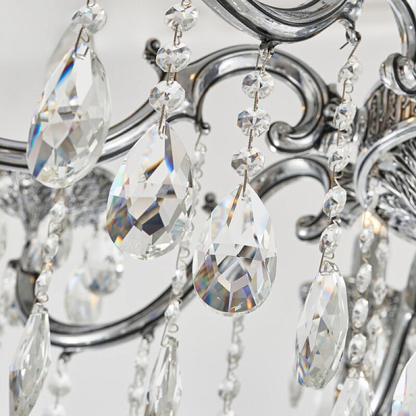 Подвесная люстра Bohemia Ivele Crystal AL7801 никель арт. AL78101/8/250 A NB