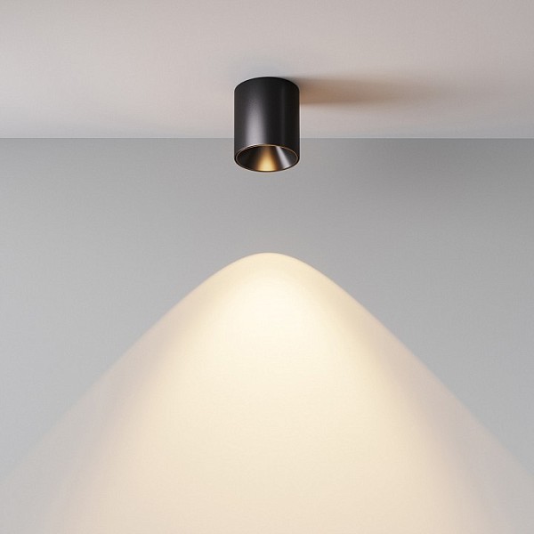 Накладной светильник Maytoni Alfa LED черный арт. C064CL-5W3K-RD-B