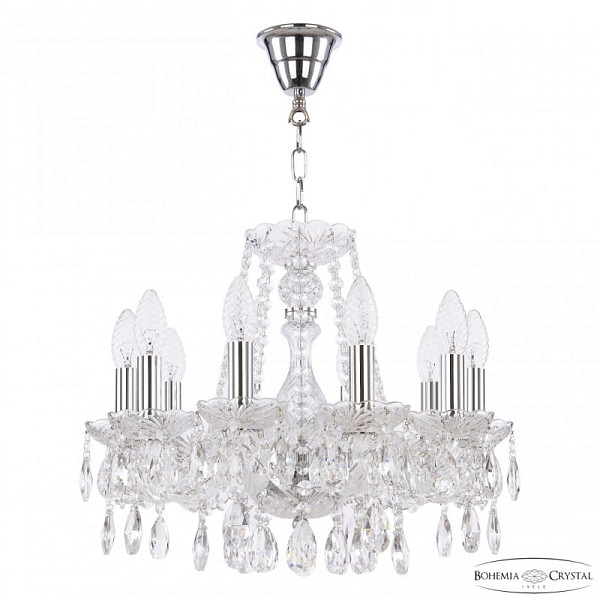 Подвесная люстра Bohemia Ivele Crystal 116 никель арт. 116/10/141 Ni