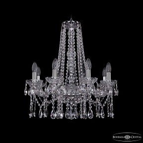 Подвесная люстра Bohemia Ivele Crystal 1413 никель арт. 1413/8/200/h-61 Ni
