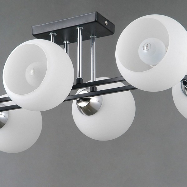 Потолочная люстра ILLUMICO TRENTO хром арт. IL0791-6CSQ-25 BK CR TRENTO