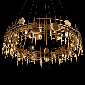 Подвесной светильник Loft it Escama золото арт. 10396/1000C