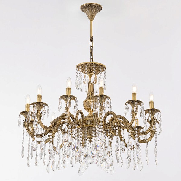 Подвесная люстра Bohemia Ivele Crystal AL7901 золото арт. AL79101/12/300 A FP
