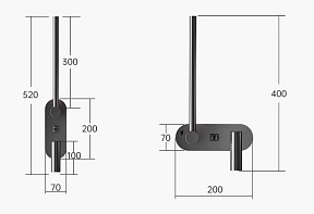 Бра Inodesign Botolf черный арт. INO_Botolf Black 44.4054