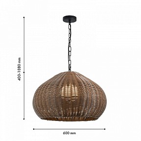 Подвесной светильник Favourite Wicker черный арт. 4884-1P