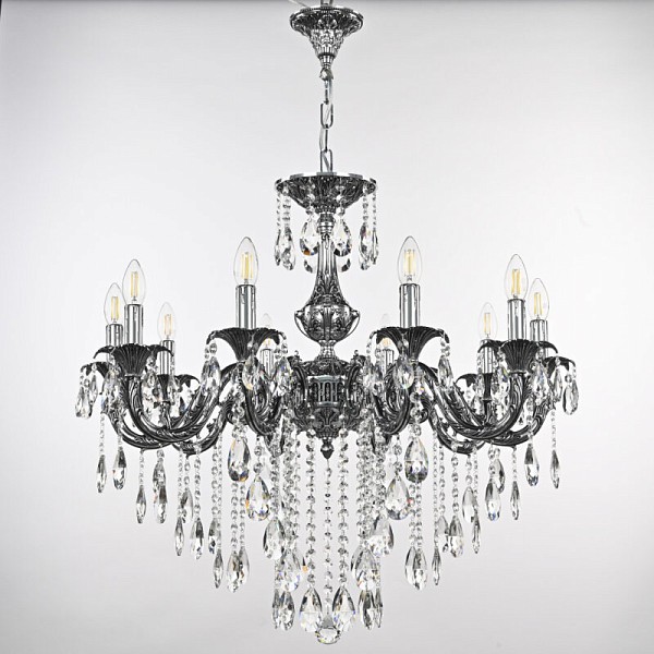 Подвесная люстра Bohemia Ivele Crystal AL7901 никель арт. AL79101/10/250 B NB