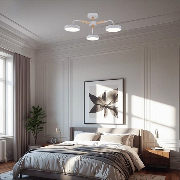 Люстра на штанге Escada 10270 белый арт. 10270/3LED