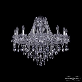 Подвесная люстра Bohemia Ivele Crystal 1415 никель арт. 1415/16/300 Ni