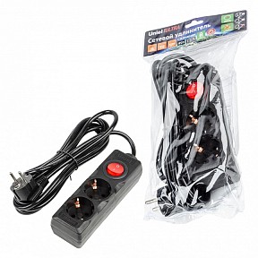 Сетевой фильтр Uniel Ultra черный арт. UL-00010011