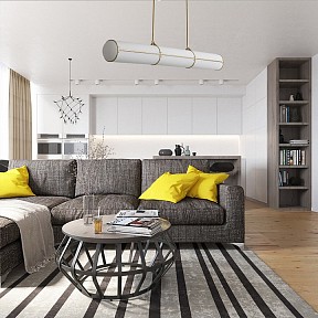 Подвесной светильник Imperiumloft Roll and Hill Endless Straight латунь арт. 40,2736
