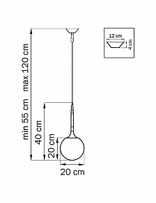 Подвесной светильник Lightstar Globo белый арт. 803110