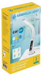 Настольная лампа офисная Ambrella Light DE белый арт. DE508