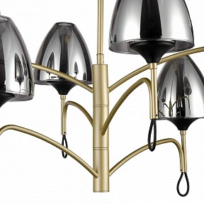 Люстра на штанге Vele Luce Oro черный арт. VL5654P26