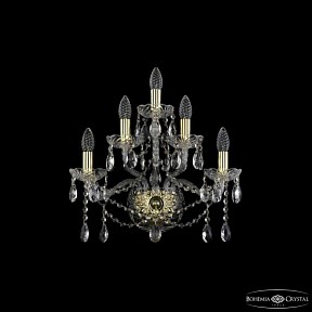 Бра Bohemia Ivele Crystal 1413 золото арт. 1413B/2+2+1/165 G