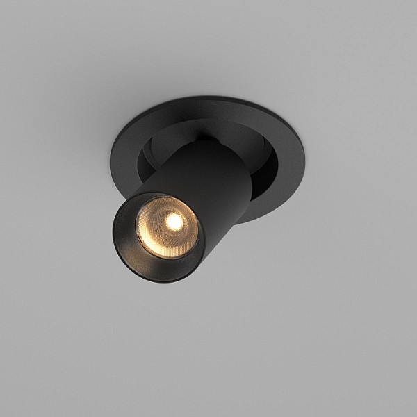 Встраиваемый светильник Maytoni FOCUS LED черный арт. C071CL-7W2.7K-B