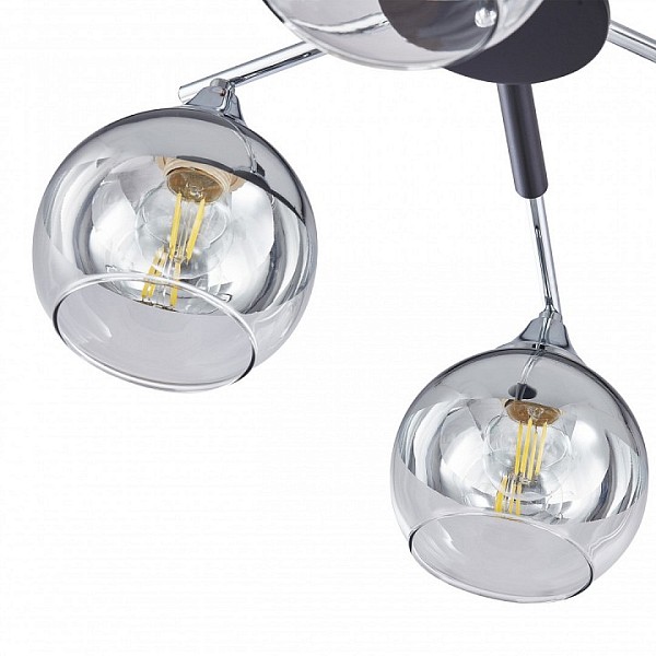 Люстра на штанге Arte Milano Napoli-9354 хром арт. 339354/6 CR+BK