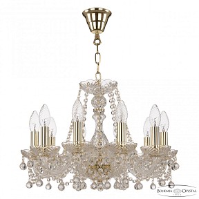 Подвесная люстра Bohemia Ivele Crystal 108 золото арт. 108/10/165 G