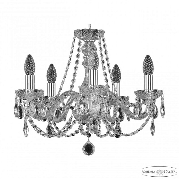 Подвесная люстра Bohemia Ivele Crystal 101 никель арт. 101/5/165 Ni