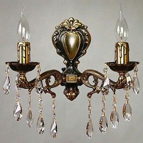 Бра Ambiente by Brizzi Leon бронза арт. 2128/2 PB Tear Drop
