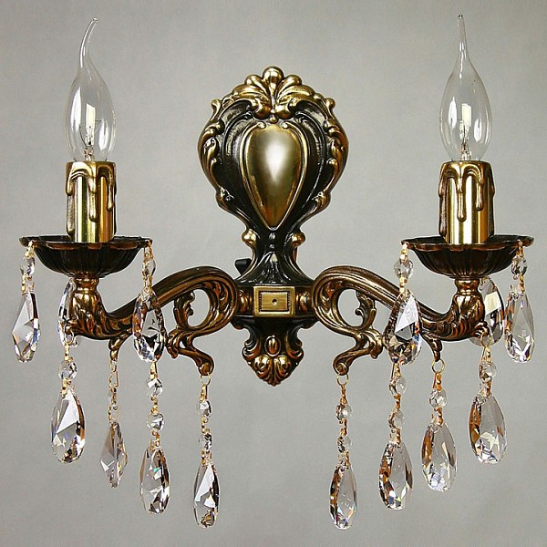 Бра Ambiente by Brizzi Leon бронза арт. 2128/2 PB Tear Drop