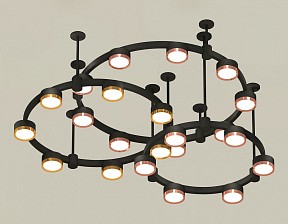 Подвесная люстра Ambrella Light XR черный арт. XR92222100